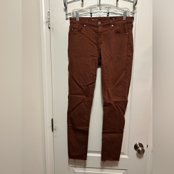 Adriano Goldschmied Legging Ankle super skinny jeans women’s 28R red orange - Picture 1 of 16